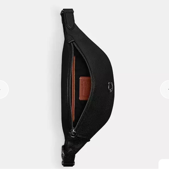 Coach Black Belt Bag 7 - Picture 4 of 7